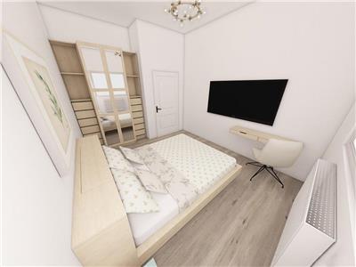 Apartament 60 mp utili la etajul 1 cu 2 camere terasa 12 mp  zona Rahovei