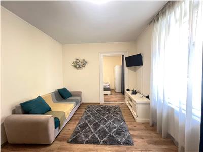 Apartament ultracentral la etajul 1 cu 2 camere mobilat modern