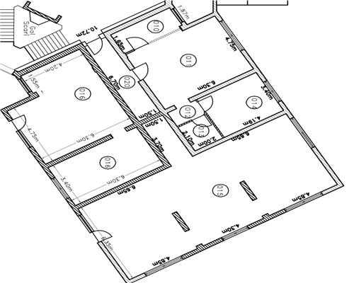 Spatiu comercial intabulat cu vitrina 60 mpu cu 2 camere in zona Rahovei